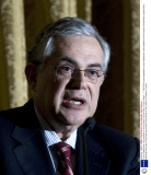 Lucas Papademos, vice president of the European Central Bank, London, Britain - 11 Feb 2009