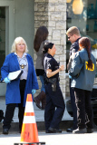 Lucy Liu suits up for "Southland" with Michael Cudlitz