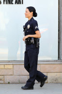 Lucy Liu suits up for "Southland" with Michael Cudlitz