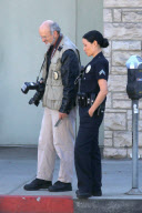Lucy Liu suits up for "Southland" with Michael Cudlitz