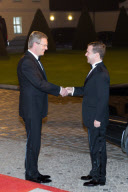 Wulff und Medwedew: Abendessen in Schloss Bellevue in Berlin