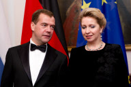 Wulff und Medwedew: Abendessen in Schloss Bellevue in Berlin