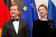 Wulff und Medwedew: Abendessen in Schloss Bellevue in Berlin