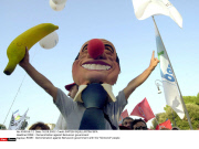 ROME : Demonstration against Berlusconi government