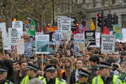 Student protest over university tuition fees and public sector cuts, London, Britain - 09 Nov 2011