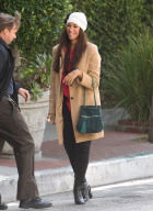 EXCLUSIVE... Leona Lewis Arrives in a Range Rover to the Sunset Marquis