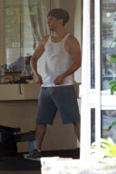 Earl star Ethan Suplee and gatsby star Toby Maguire working out Sydney.  The two could be seen working out extensively in a gym in Sydney.  Big Australia/Kirk Powell/BJ