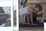 Earl star Ethan Suplee and gatsby star Toby Maguire working out Sydney.  The two could be seen working out extensively in a gym in Sydney.  Big Australia/Kirk Powell/BJ