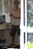 Earl star Ethan Suplee and gatsby star Toby Maguire working out Sydney.  The two could be seen working out extensively in a gym in Sydney.  Big Australia/Kirk Powell/BJ
