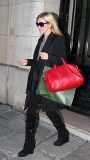 British model Kate Moss leaves Ritz hotel in Paris to go back to London