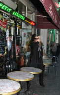 British model Kate Moss leaves Ritz hotel in Paris to go back to London