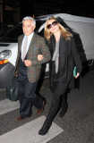 British model Kate Moss leaves Ritz hotel in Paris to go back to London