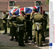The funeral of Pte Daniel Gamble, Holy Cross Church, Uckfield, Sussex, Britain - 26 Jun 2008
