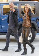 Christian Audigier shopping in Beverly Hills