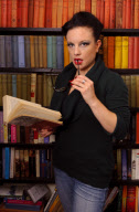 Hannah Platt aka Miss Absolute who is studying for a doctorate in 'Chastity and Cuckolding', London, Britain - 16 Nov 2011