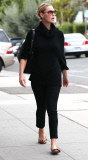 EXCLUSIVE - Risk-averse Katherine Heigl goes for easy style in all black