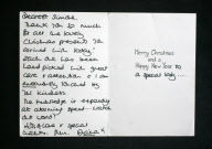 Weihnachtsgruss von Prinzessin Diana kommt unter den Hammer