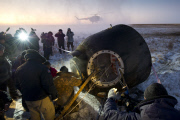 Expedition 29 Landing, outside Arkalyk, Kazakhstan - 22 Nov 2011