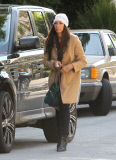 EXCLUSIVE... Leona Lewis Arrives in a Range Rover to the Sunset Marquis