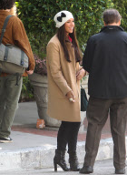 EXCLUSIVE... Leona Lewis Arrives in a Range Rover to the Sunset Marquis