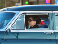Dita Von Teese Drives Around in her Vintage Cadillac