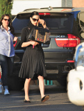 Dita Von Teese Drives Around in her Vintage Cadillac