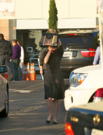 Dita Von Teese Drives Around in her Vintage Cadillac