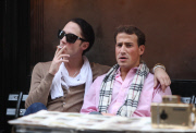 Johnny Weir and Boyfriend in Soho