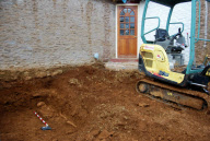Couple discover remains of four Anglo Saxon bodies beneath their patio, Ratley, Warwickshire - 23 Nov 2011