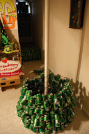 Drink can Christmas tree, Lafayette, Louisiana, America - 30 Nov 2011