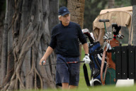 *EXCLUSIVE* Michael Douglas hits the Golf Links in Miami Beach