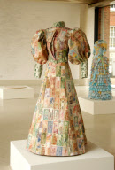 Paper Victorian dresses by Susan Stockwell, London, Britain  - Dec 2011