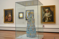 Paper Victorian dresses by Susan Stockwell, London, Britain  - Dec 2011