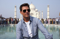 Tom Cruise and Anil Kapoor at the Taj Mahal in Agra, India - 03 Dec 2011