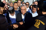 Former Israeli President Moshe Katsav on his way to Prison for Rape, Kiryat Malachi, Israel - 07 Dec 2011