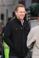 *EXCLUSIVE* First look at Kiefer Sutherland filming new show "Touch"