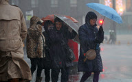 Stürmisches Wetter in Glasgow