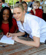 Monaco's Prince Albert II and Charlene in South Africa