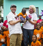 Christian Slater and Richard Branson open Mpumalanga creche in Limpopo, South Africa - 12 Dec 2011