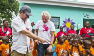 Christian Slater and Richard Branson open Mpumalanga creche in Limpopo, South Africa - 12 Dec 2011