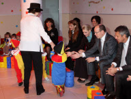 CPE/Prince Albert and Princess Charlene of Monaco attend Christmas Show at Red Cross nursery.