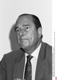 PARIS : Jacques Chirac en conference de presse - Expressions et postures