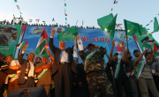 Haniyeh with released prisoners  - Pictures of the Year 2011