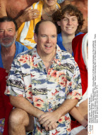 CPE/Prince Albert of Monaco participates in Christmas swim