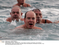 CPE/Prince Albert of Monaco participates in Christmas swim