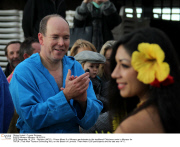 CPE/Prince Albert of Monaco participates in Christmas swim