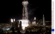 New Year's Eve fireworks display from Burj Khalifa, Dubai, United Arab Emirates - 31 Dec 2010