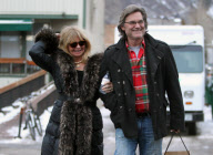 Goldie Hawn Holds Kurt Russell Close In The Aspen Cold 