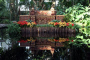 Model train display made from plants in the Enid A. Haupt Conservatory at the New York Botanical Gardens, America - 13 Dec 2011