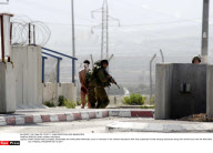 NABLUS: Israeli soldiers checkpoint